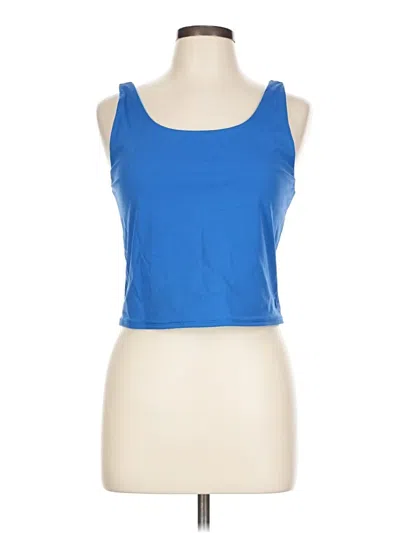 Pre-owned Lilly Pulitzer Tank Top Blue Strapless Neckline Tops