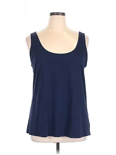 Pre-owned Lilly Pulitzer Tank Top Blue Strapless Neckline Tops