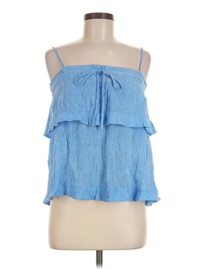 Pre-owned Lilly Pulitzer Tank Top Blue Strapless Neckline Tops