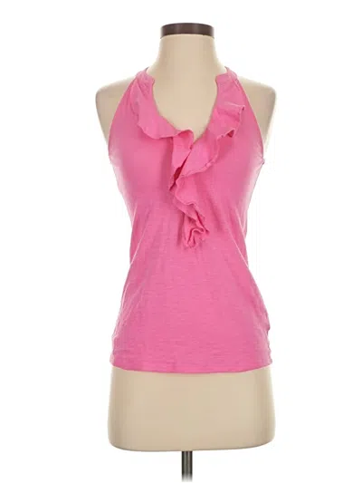 Pre-owned Lilly Pulitzer Tank Top Pink Halter Neckline Tops