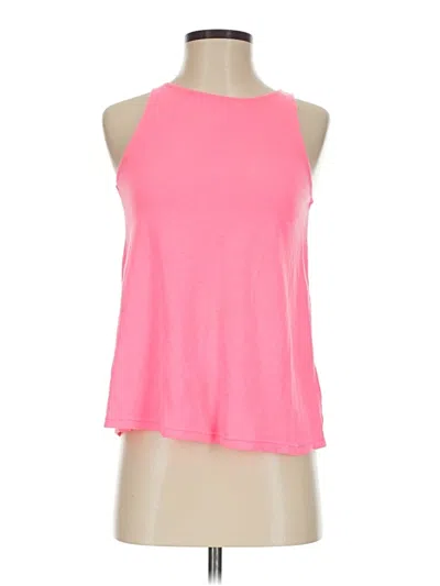 Pre-owned Lilly Pulitzer Tank Top Pink Halter Neckline Tops