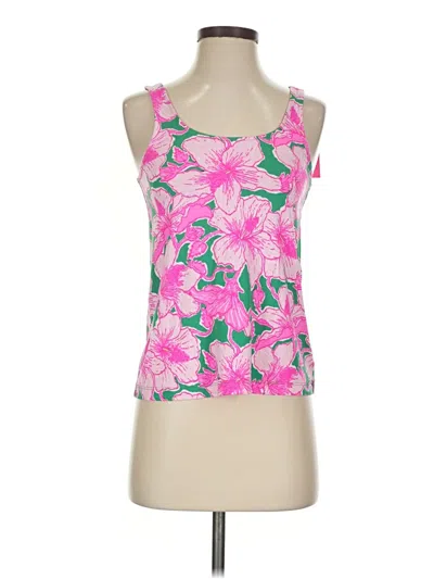 Pre-owned Lilly Pulitzer Tank Top Pink Halter Neckline Tops