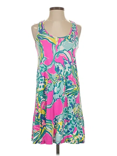 Pre-owned Lilly Pulitzer Tank Top Pink Strapless Neckline Tops