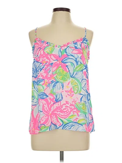 Lilly Pulitzer Tank Top Pink Strapless Neckline Tops