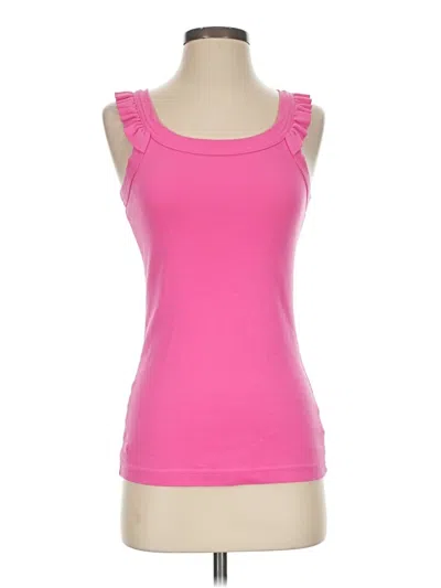 Pre-owned Lilly Pulitzer Tank Top Pink Sweetheart Neckline Tops