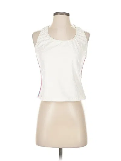 Pre-owned Lilly Pulitzer Tank Top White Halter Neckline Tops