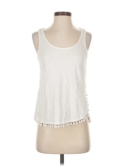 Pre-owned Lilly Pulitzer Tank Top White Halter Neckline Tops