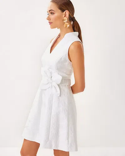 Lilly Pulitzer Tazie Dress In Resort White Peony Bloom Organza Jacquard