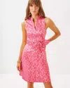Lilly Pulitzer Tazie Dress In Rousseau Pink Ditsy Daisy Metallic Brocade