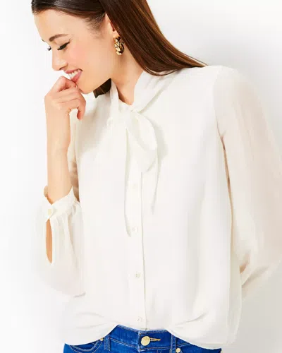 Lilly Pulitzer Teague Top In Coconut