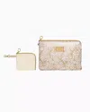 Lilly Pulitzer Tech Pouch Set In Gold Metallic Bon Vivants