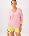Lilly Pulitzer Tensley Sweater In Heathered Pink Muse Fresh Squeezed Embroidery
