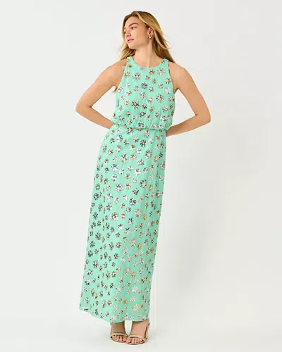 Lilly Pulitzer Teonna Beaded Maxi Dress In Blue