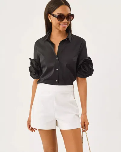 Lilly Pulitzer The Flower Lilly Shirt In Black