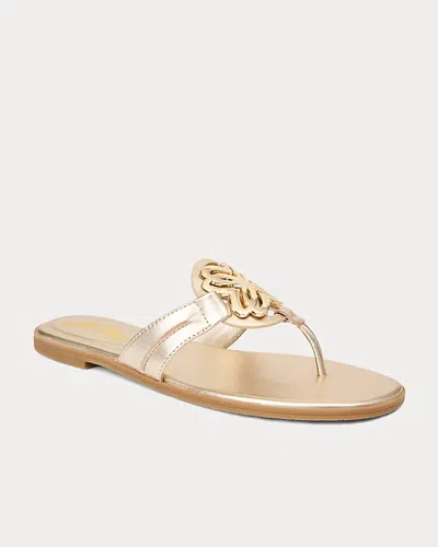 Lilly Pulitzer The Lilly Sandal In Gold