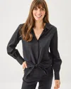 Lilly Pulitzer The Tie Lilly Shirt In Black