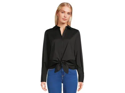 Lilly Pulitzer The Tie Lilly Shirt In Black