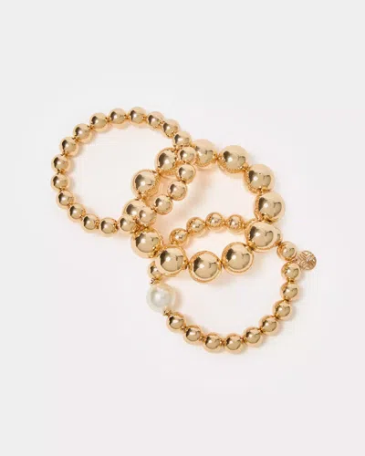 Lilly Pulitzer Tidepool Trasures Bracelet Set In Gold