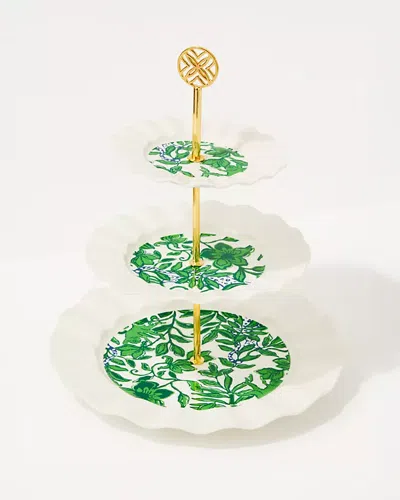 Lilly Pulitzer Tiered Tray In Green