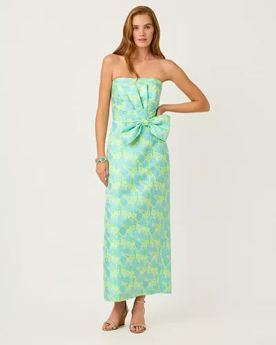 Lilly Pulitzer Tiernan Strapless Maxi Dress In Green