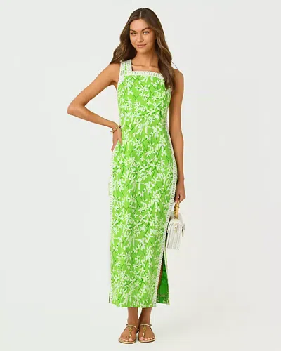 Lilly Pulitzer Tina Maxi Romper In Green