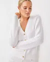 Lilly Pulitzer Tippery Cardigan In Resort White