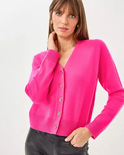 Lilly Pulitzer Tippery Cashmere Cardigan In Pink