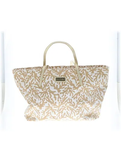 Pre-owned Lilly Pulitzer Tote Bag In Gold
