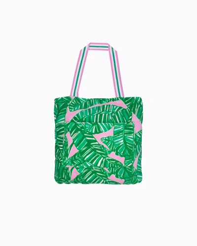 Lilly Pulitzer Towel Tote In Conch Shell Pink Lets Go Bananas