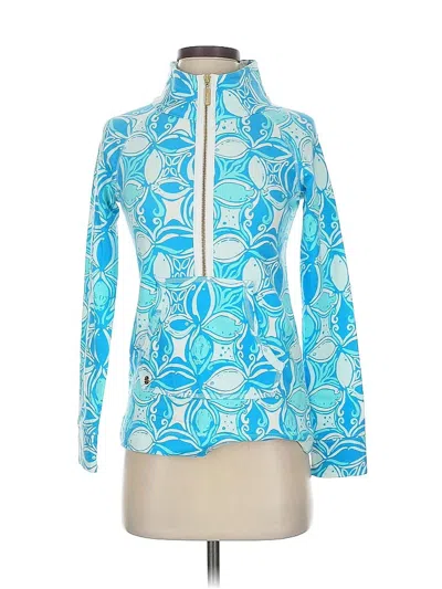 Pre-owned Lilly Pulitzer Track Jacket In Blue