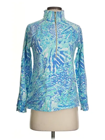 Pre-owned Lilly Pulitzer Track Jacket In Blue