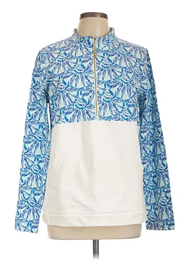 Pre-owned Lilly Pulitzer Track Jacket In Blue