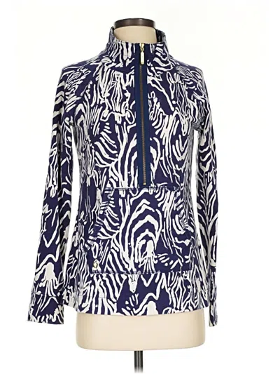 Pre-owned Lilly Pulitzer Track Jacket In Blue