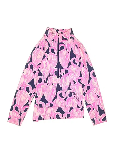 Pre-owned Lilly Pulitzer Kids' Track Jacket In Pink