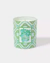Lilly Pulitzer Trellis Printed Candle In Green