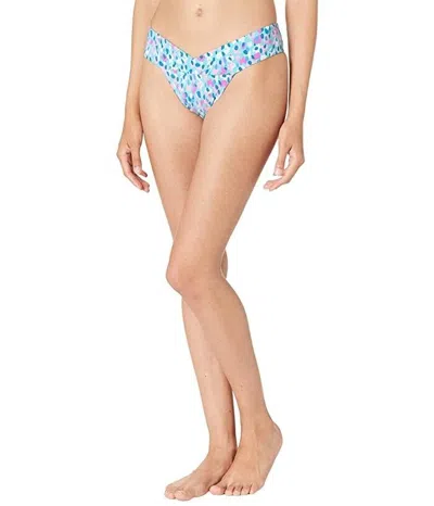 Lilly Pulitzer Trey Bottom Womens Blue Stretch Ruching Swimwear Beach Jdm1137