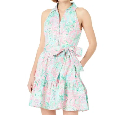 Lilly Pulitzer Trisha Shirtdress In Bali Blue Spotted On Worth