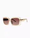 Lilly Pulitzer Triton Reef Sunglasses In Crystal Gold
