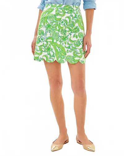 Lilly Pulitzer Tropper Mini Skirt In Resort White Daffodil Hill In Green