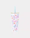 Lilly Pulitzer Tumbler With Straw In Multi