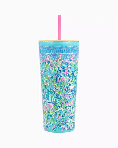 Lilly Pulitzer Tumbler With Straw In Blue