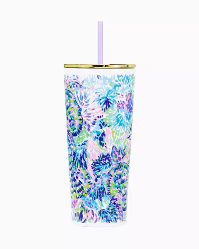 Lilly Pulitzer Tumbler With Straw In Multi Shell Of A Party