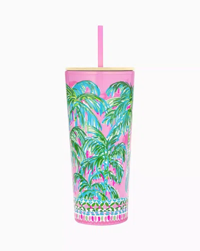 Lilly Pulitzer Tumbler With Straw In Green