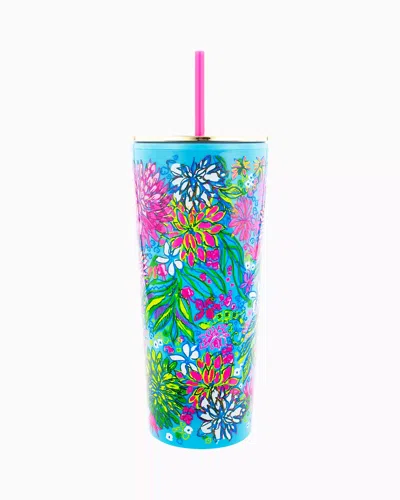 Lilly Pulitzer Tumbler With Straw In Multi