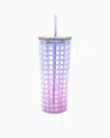 Lilly Pulitzer Tumbler With Straw In Spearmint Caning Ombre