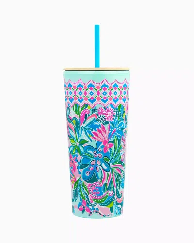 Lilly Pulitzer Tumbler With Straw In Multi