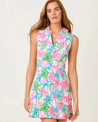 Lilly Pulitzer Twila Skirted Romper In Resort White/vineyliney In Multi