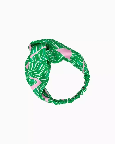 Lilly Pulitzer Twisted Headwrap In Conch Shell Pink Lets Go Bananas