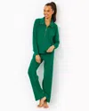 Lilly Pulitzer Upf 50+ 30.5" Alwyn High Rise Pant In Fiddle Leaf Green
