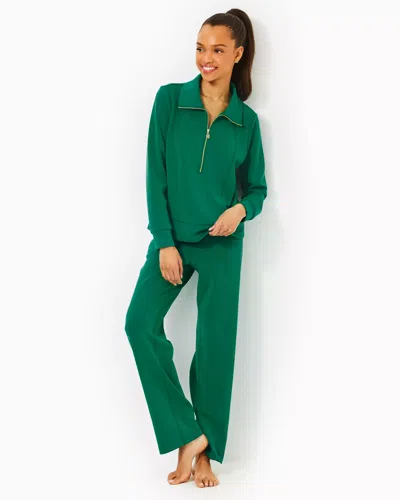Lilly Pulitzer Upf 50+ 30.5" Alwyn High Rise Pant In Fiddle Leaf Green